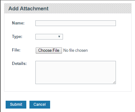 Screenshot of Add New Attachment